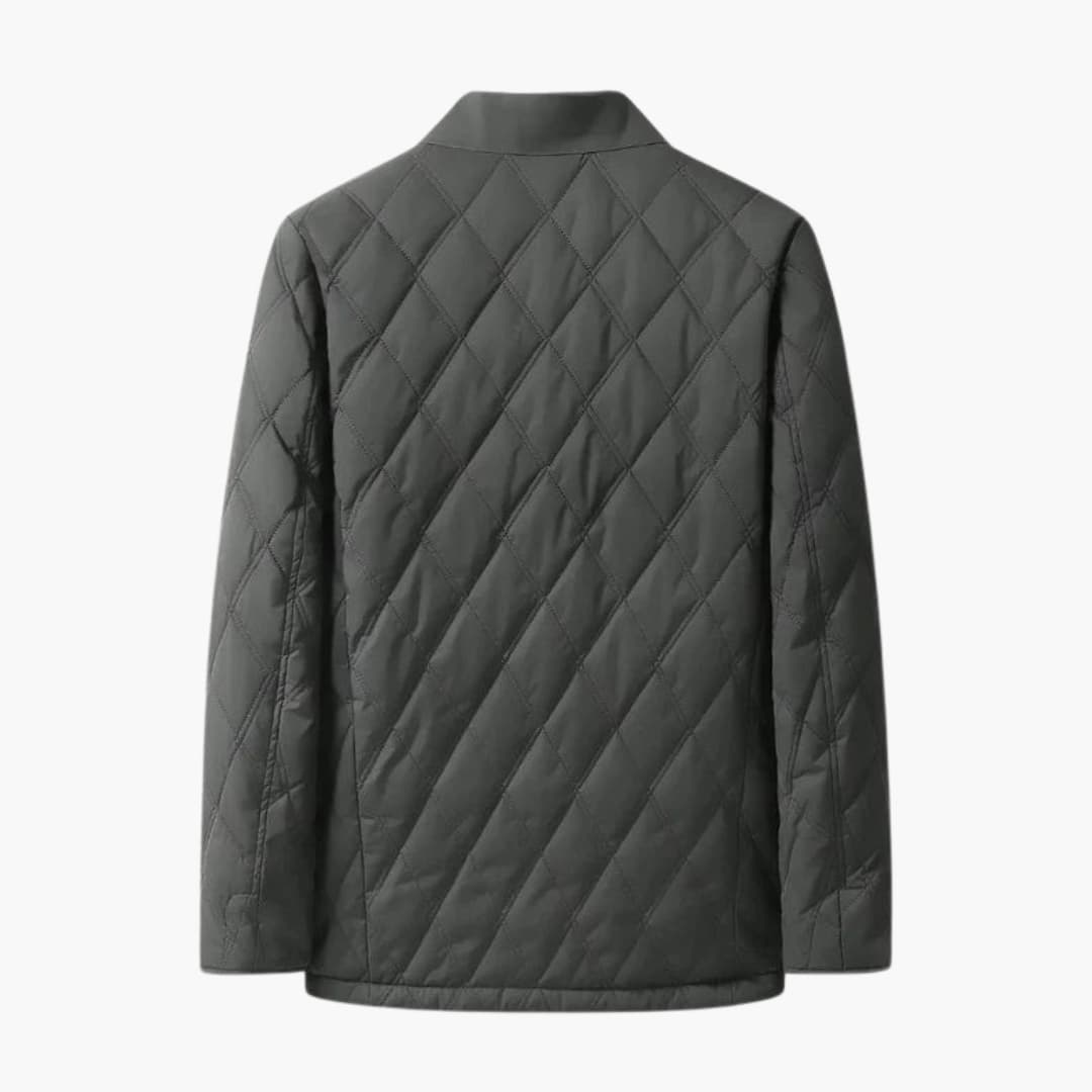 Men's Padded Coat with Classic Collar