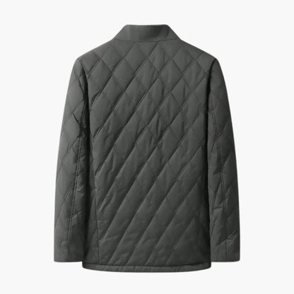 Men's Padded Coat with Classic Collar