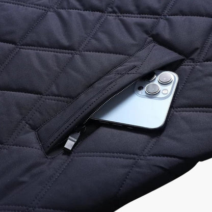 Men's Padded Coat with Classic Collar