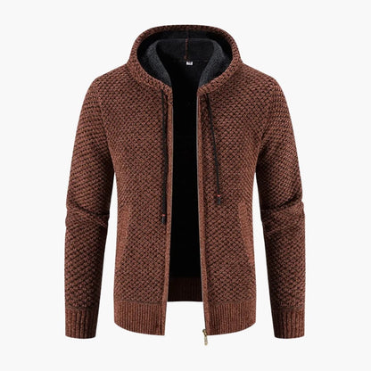 Warm Zip Up Hooded Mens Jacket