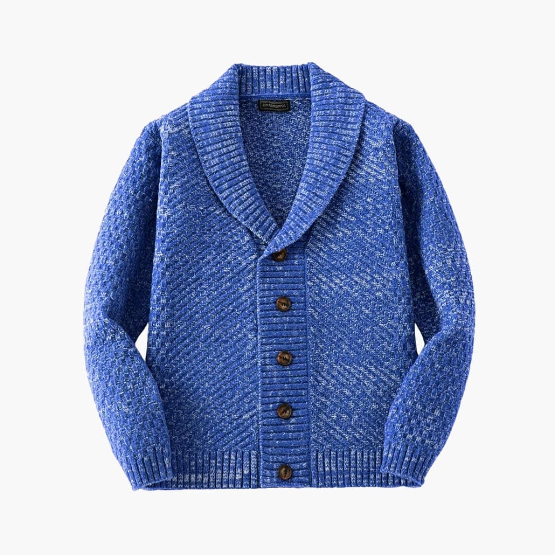 Men's Open Front Shawl Cardigan Sweater - Olytrend