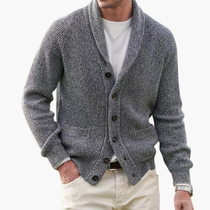 Classic Mens Open Front Cardigan Sweater