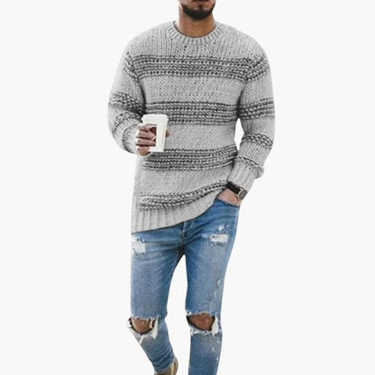 Classic Crew Neck Men's Long Sleeve Sweater