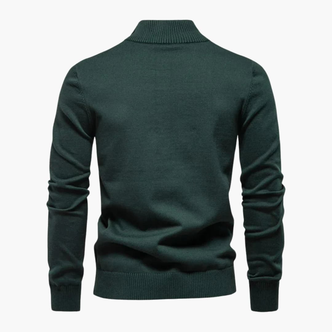 Men's Crew Neck Striped Pullover Sweater