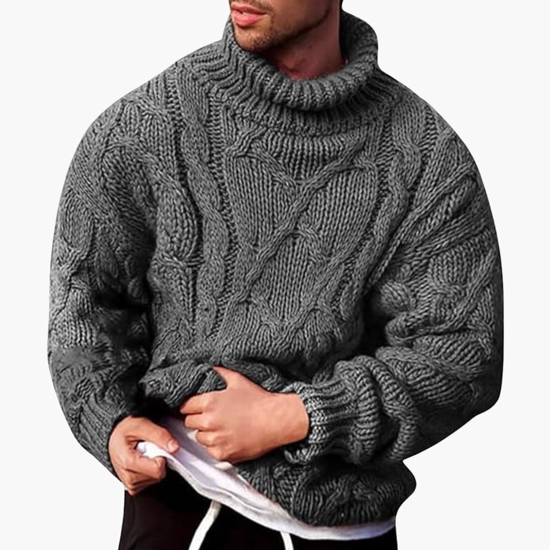 Simple Crew Neck Wool Sweater - Olytrend
