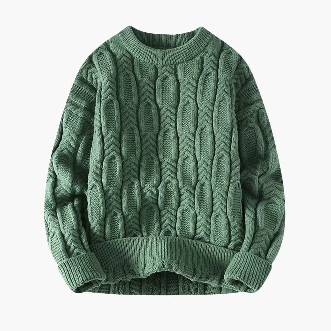 Classic Crew Neck Wool Sweater
