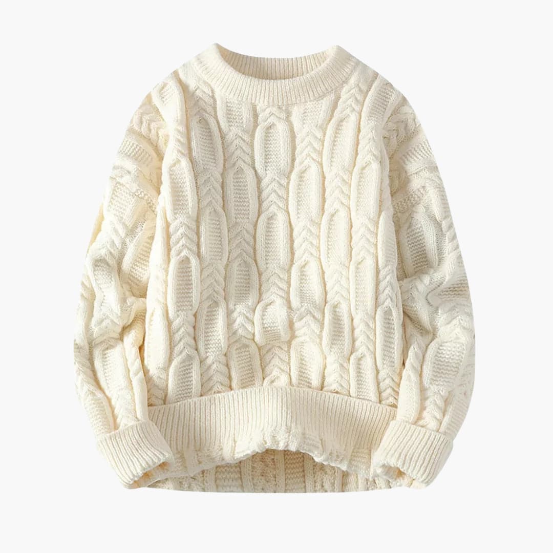 Classic Crew Neck Wool Sweater