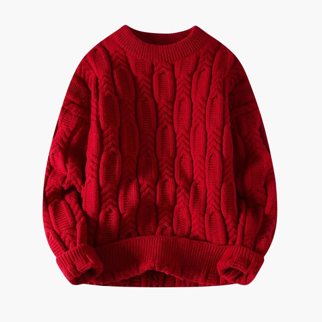 Classic Crew Neck Wool Sweater