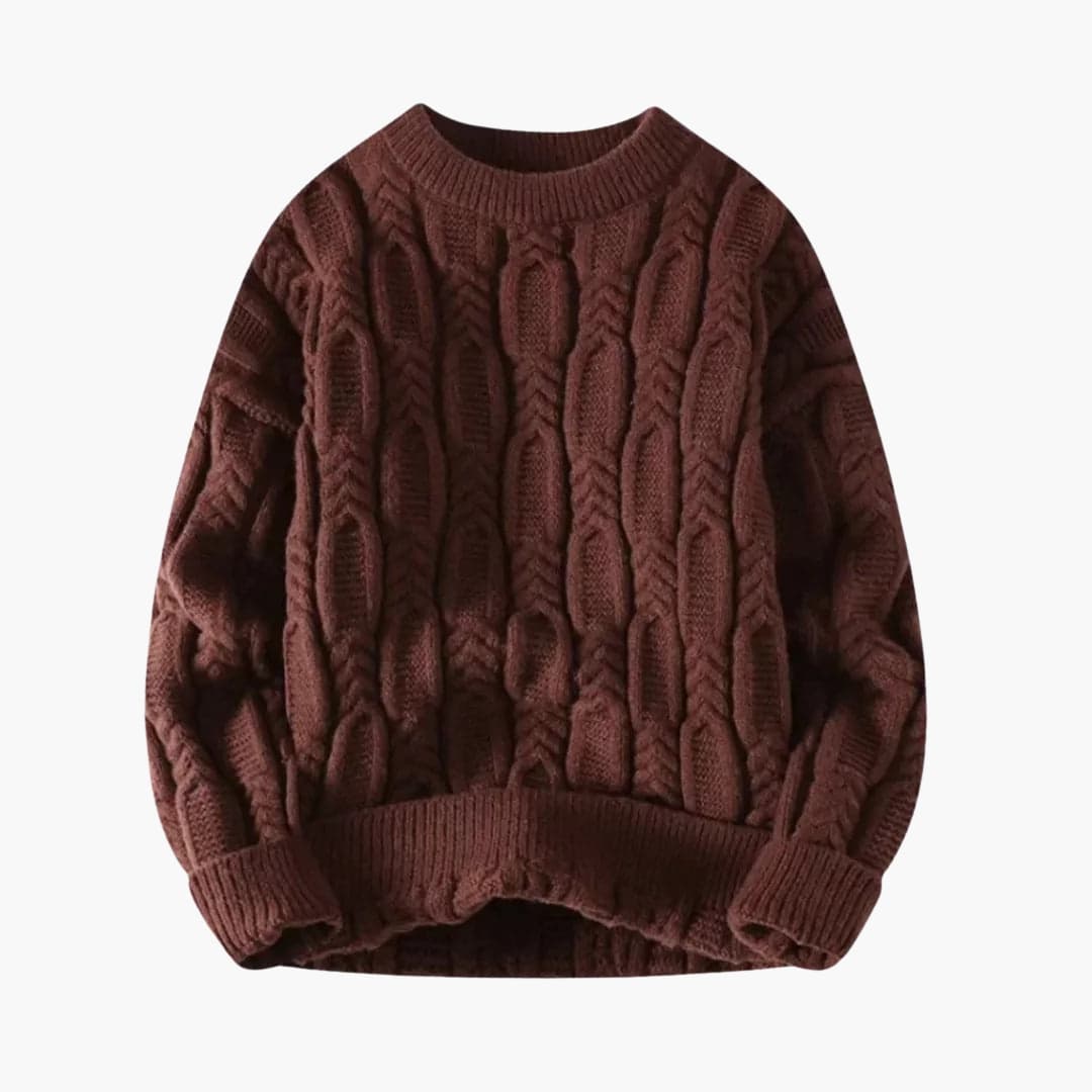Classic Crew Neck Wool Sweater