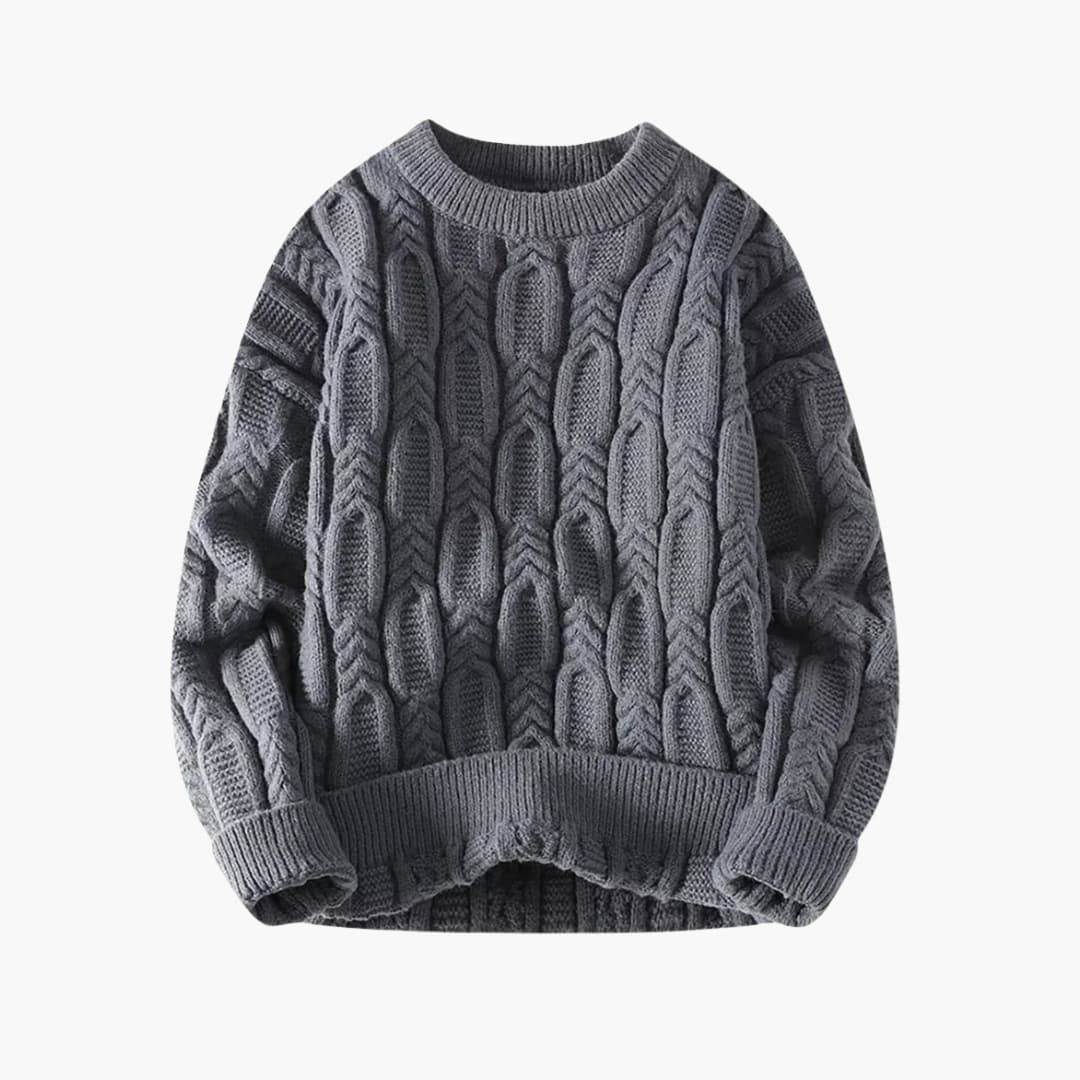 Classic Crew Neck Wool Sweater