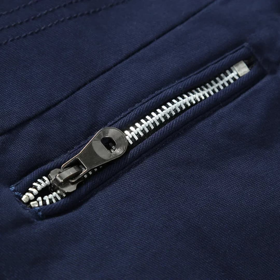 Classic Waterproof Mens Long Coat with Pockets