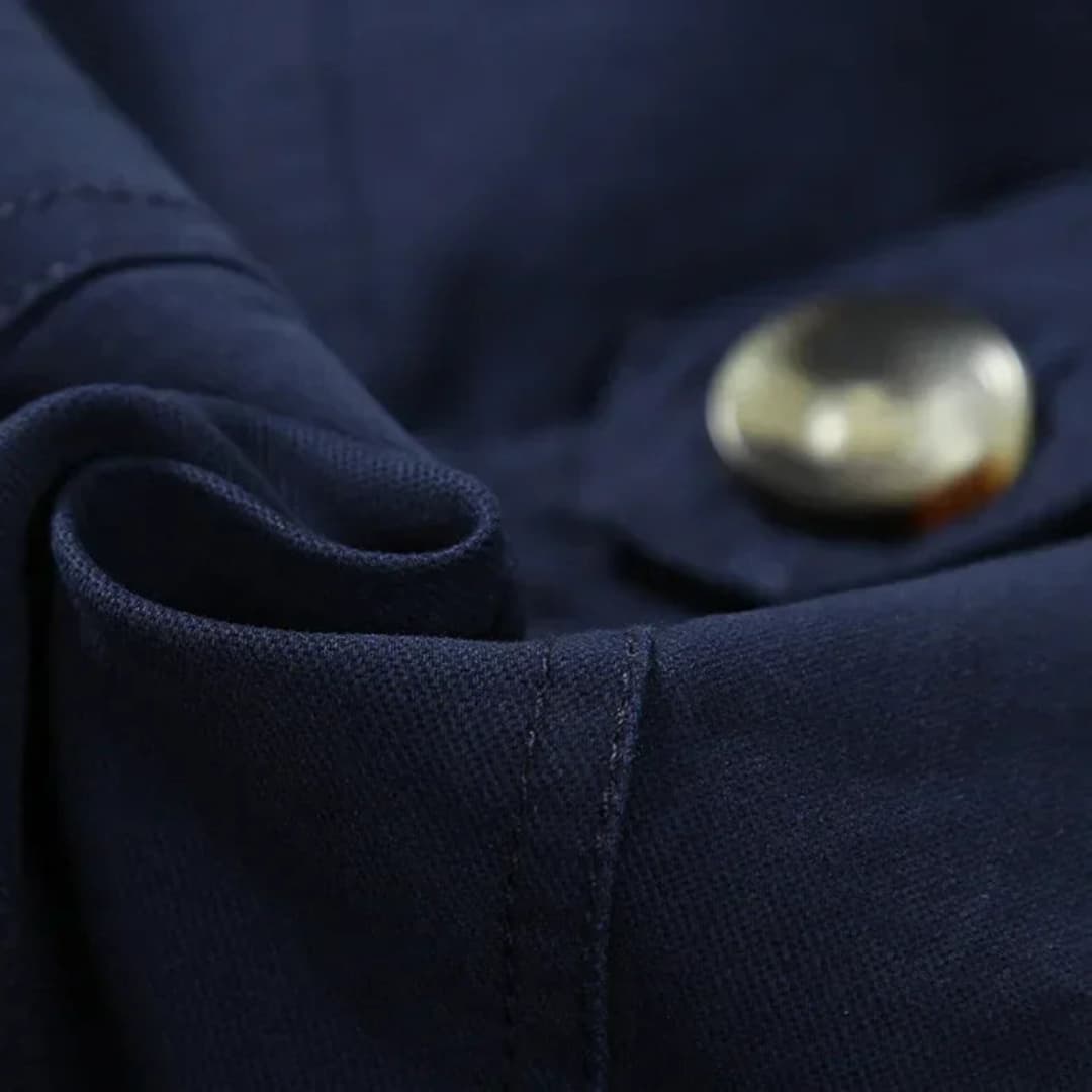 Classic Waterproof Mens Long Coat with Pockets