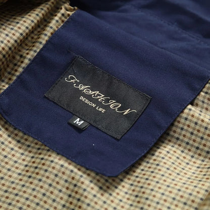 Classic Waterproof Mens Long Coat with Pockets