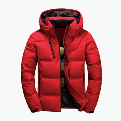 Warm Insulated Mens Parka Jacket with Hood