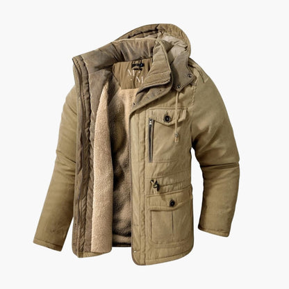 Warm Waterproof Hooded Coat for Men