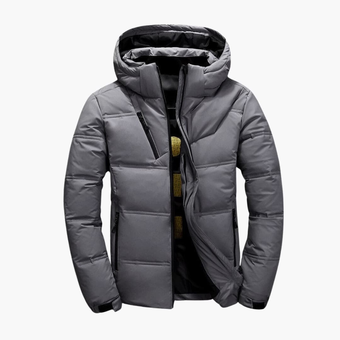 Warm Insulated Mens Parka Jacket with Hood