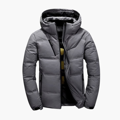 Warm Insulated Mens Parka Jacket with Hood