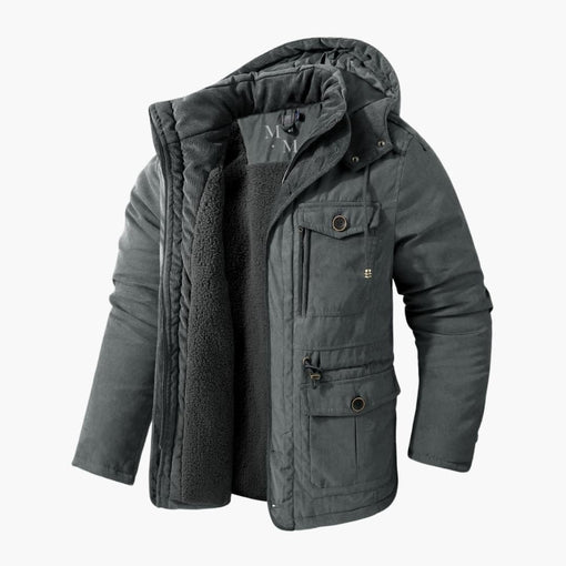 Warm Waterproof Hooded Coat for Men - Olytrend