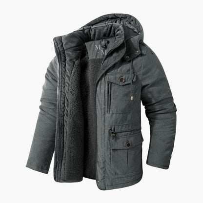 Warm Waterproof Hooded Coat for Men - Olytrend