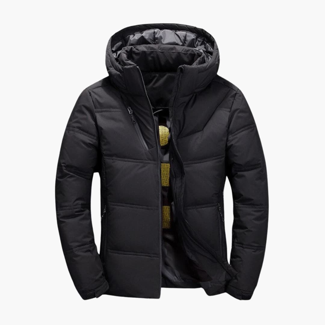 Warm Insulated Mens Parka Jacket with Hood