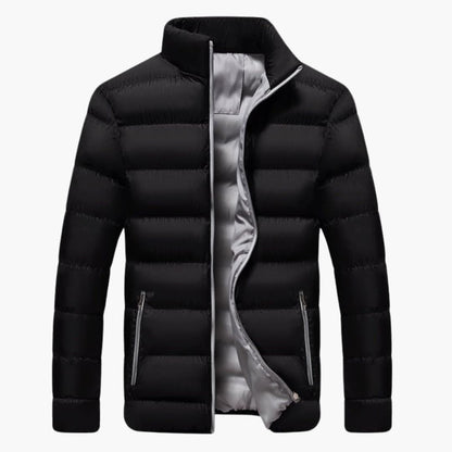 Warm Waterproof Men's Parka with Zip Pockets
