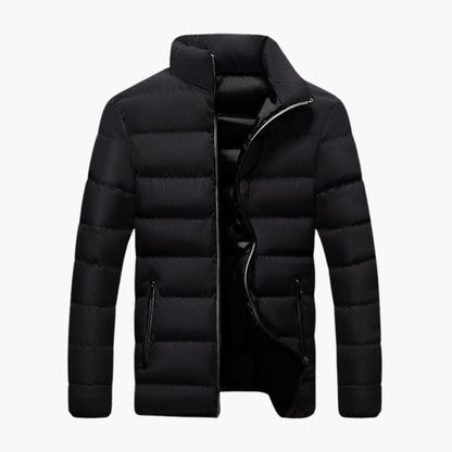 Warm Waterproof Men's Parka with Zip Pockets - Olytrend