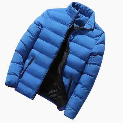 Warm Waterproof Men's Parka with Zip Pockets