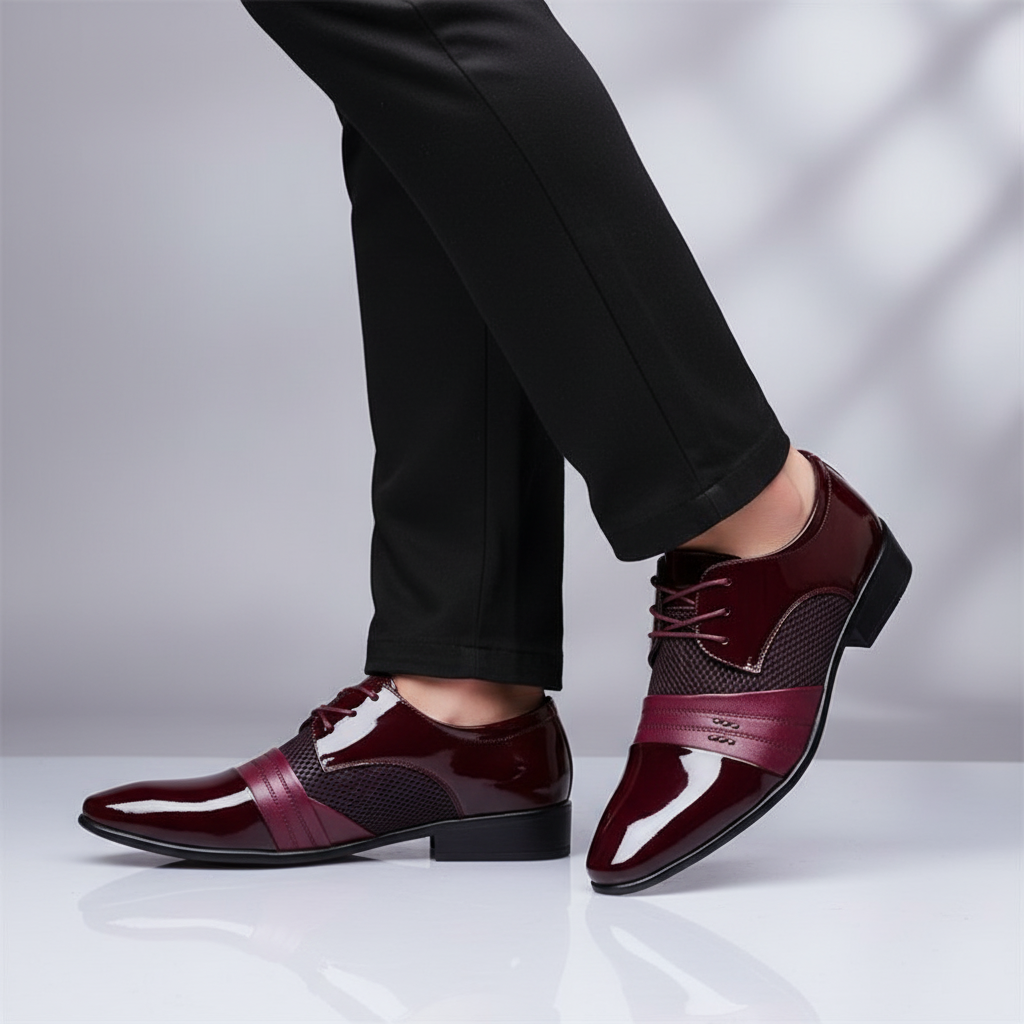 Classic Mens Oxfords Leather Shoes - Pexav