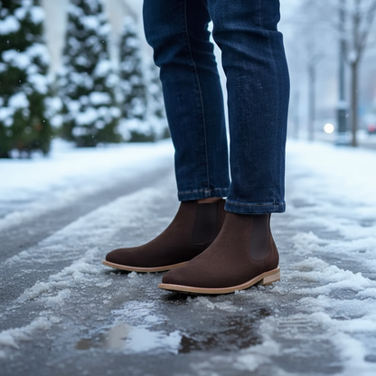 Warm Insulated Men's Snow Boots - Pexav