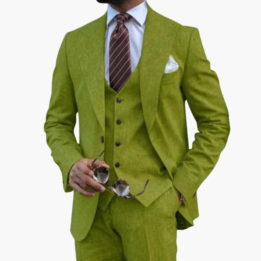 Classic Fit 3-Piece Business Suit - Olytrend