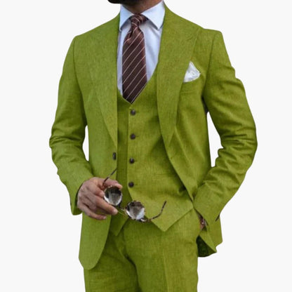 Classic Fit 3-Piece Business Suit - Olytrend
