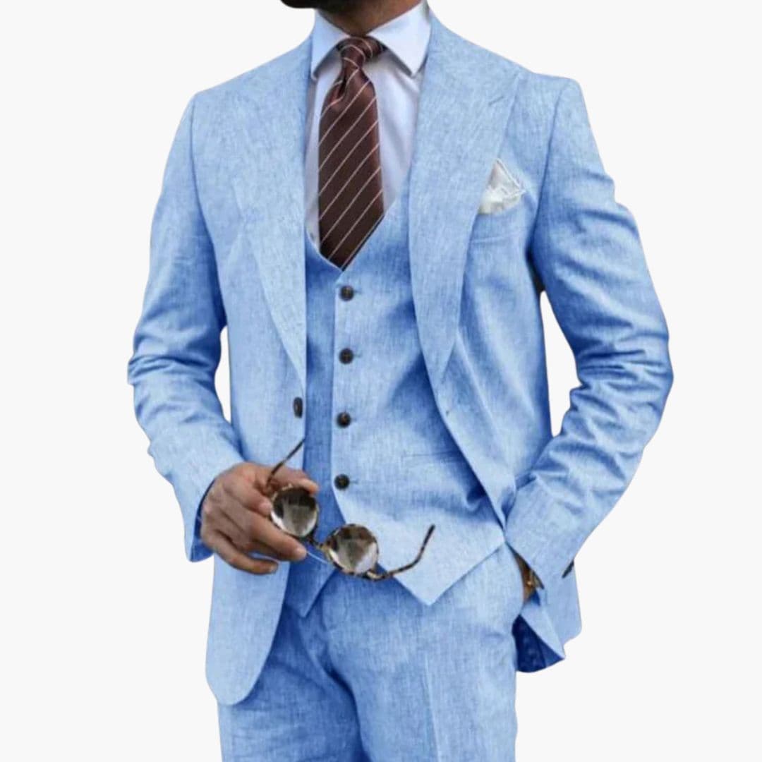 Classic Fit 3-Piece Business Suit