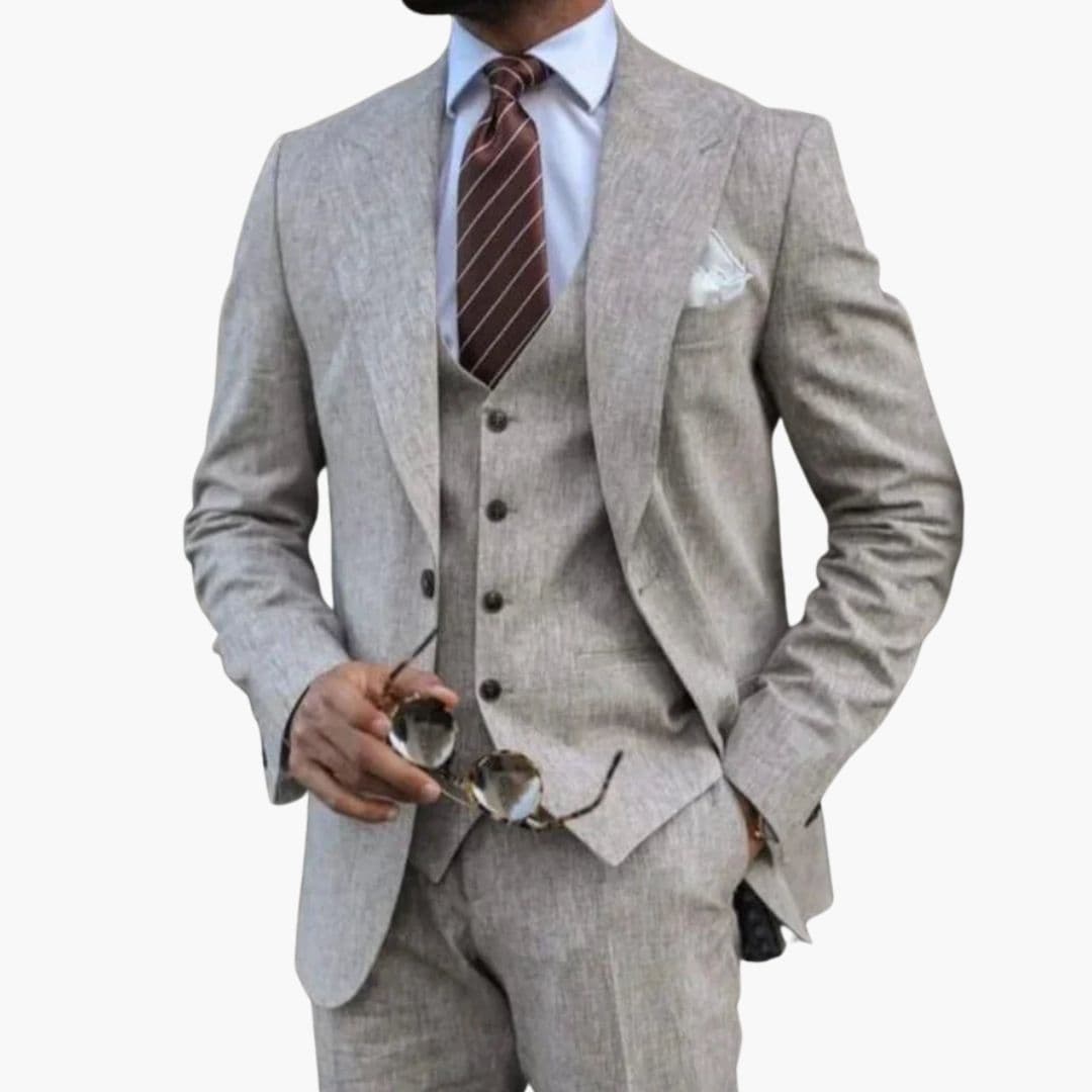 Classic Fit 3-Piece Business Suit