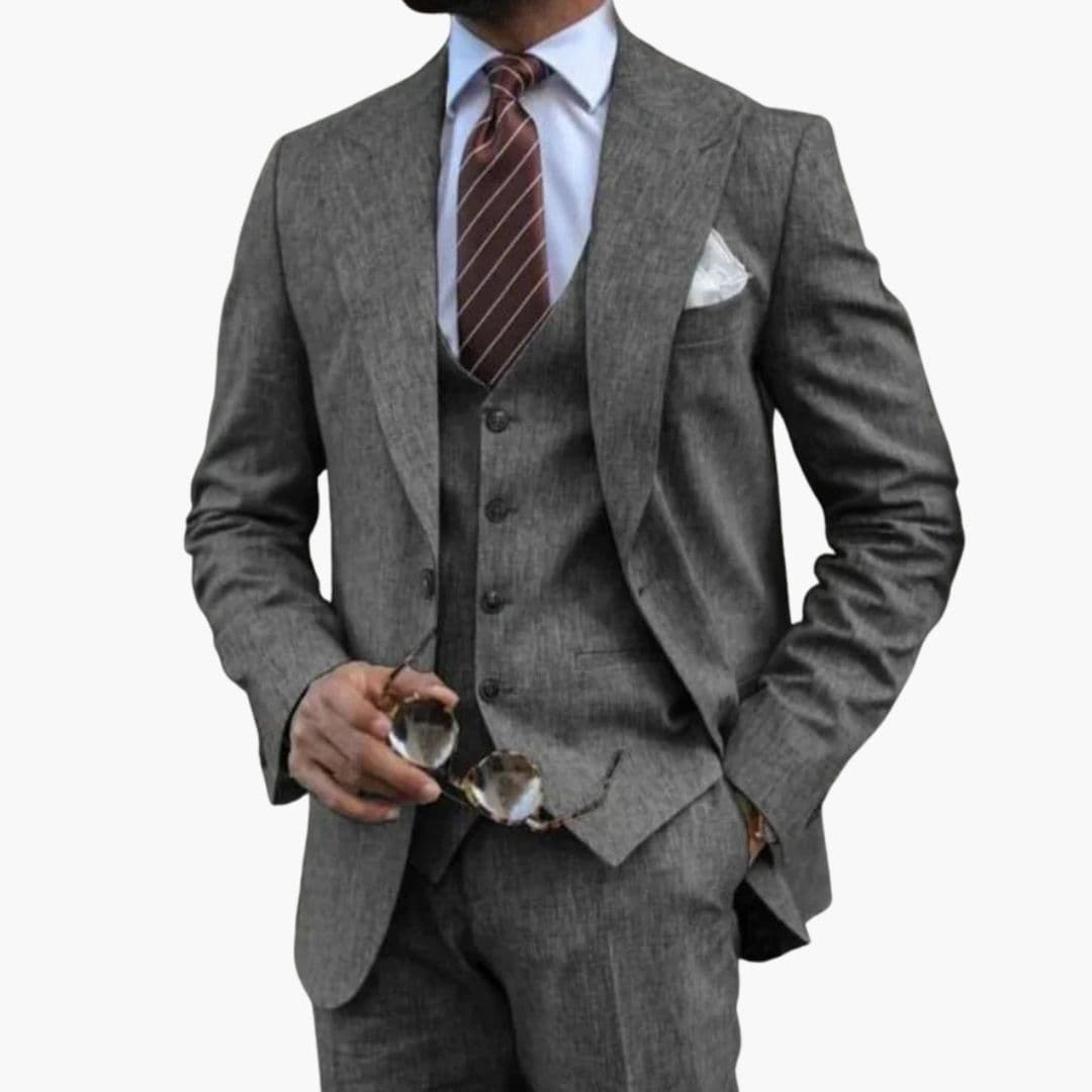 Classic Fit 3-Piece Business Suit