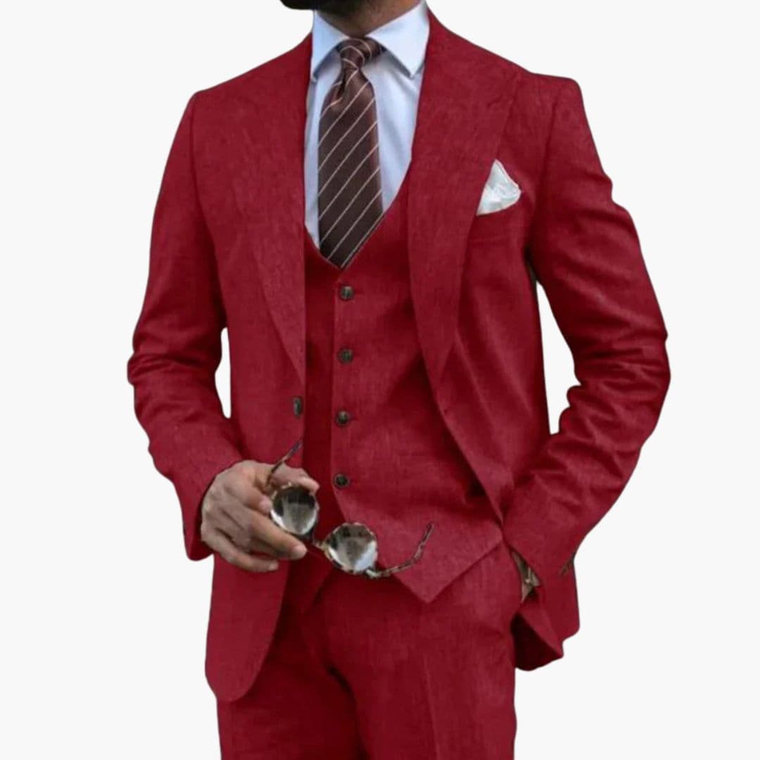 Classic Fit 3-Piece Business Suit