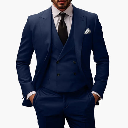 Classic Mens Business Suit Jacket Vest Set