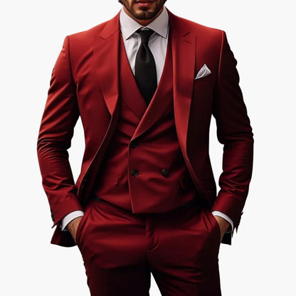 Classic Mens Business Suit Jacket Vest Set