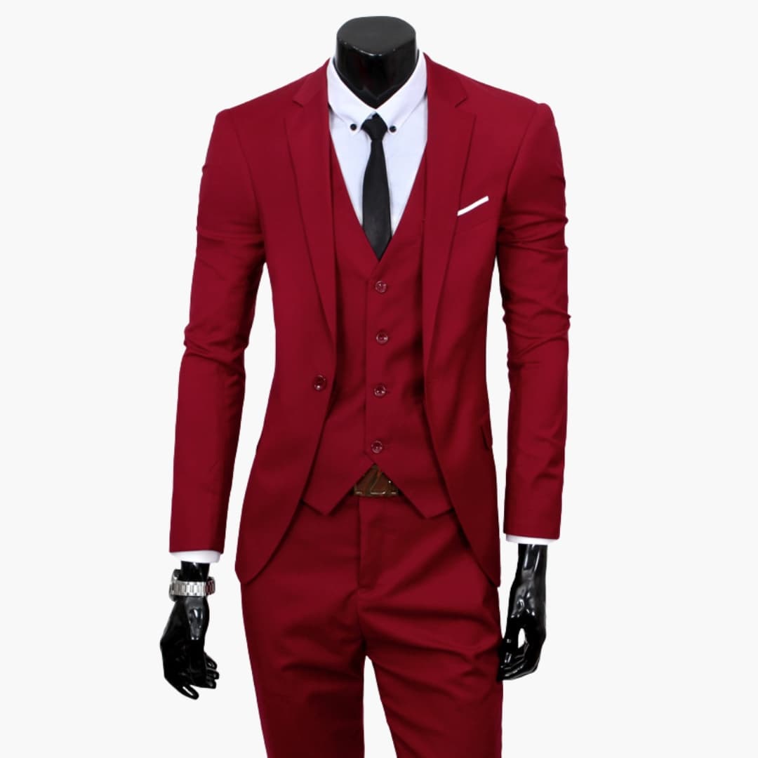 Classic 3 Piece Suit with Ventilated Comfort Fabric