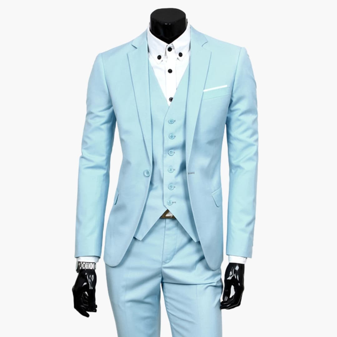 Classic 2 Piece Suit with Jacket and Waistcoat