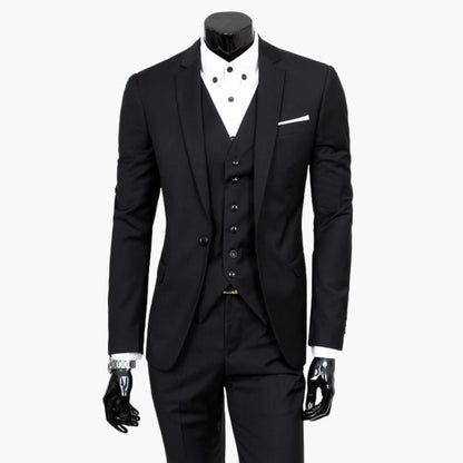 Classic 2 Piece Suit with Jacket and Waistcoat