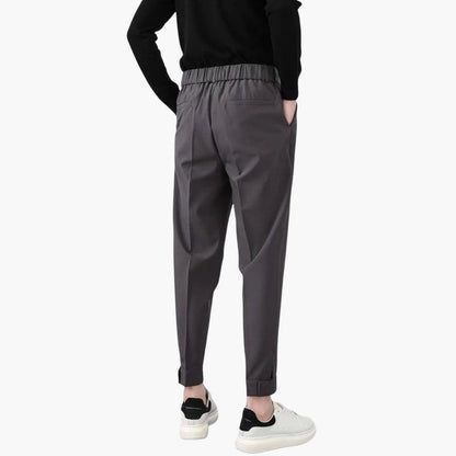 Classic Fit Mens Pants with Button Fly and Pockets
