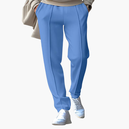 Comfortable Elastic Waist Pants with Side Pockets
