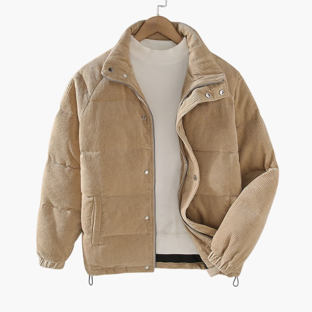 Rugged Mens Button Snap Jacket
