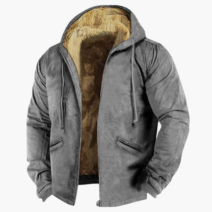 Warm Waterproof Zip Up Mens Parka Jacket