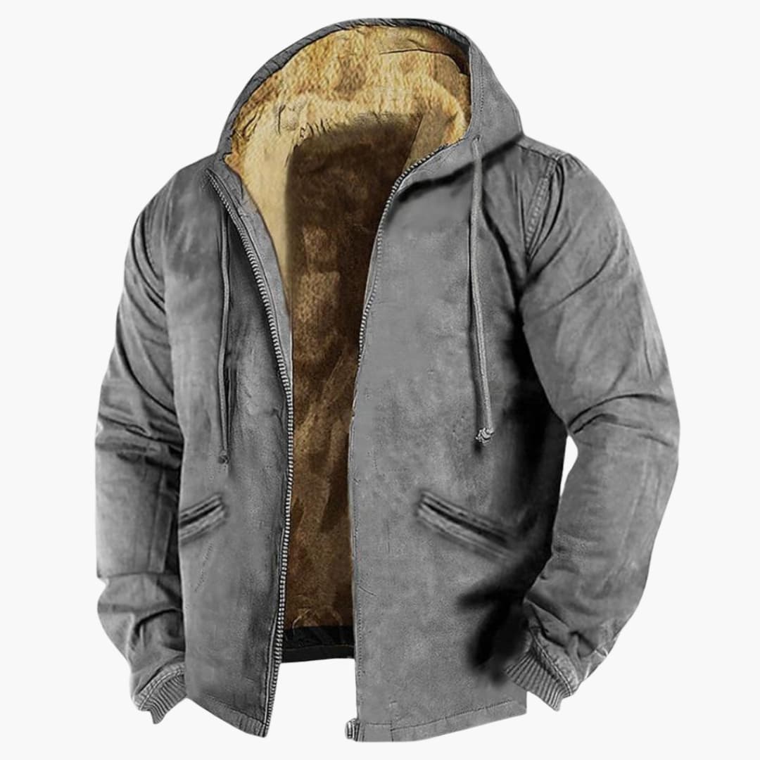 Warm Water Resistant Men's Zip Up Hoodie Jacket