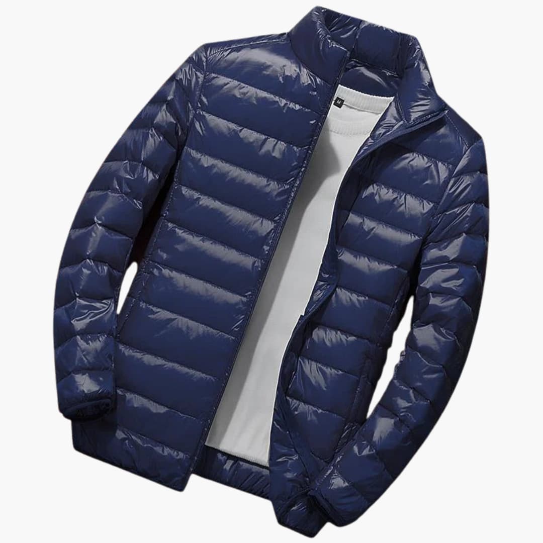 Waterproof Padded Hooded Zip Jacket for Men