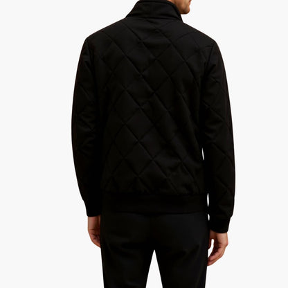 Warm Quilted Zip Up Mens Jacket