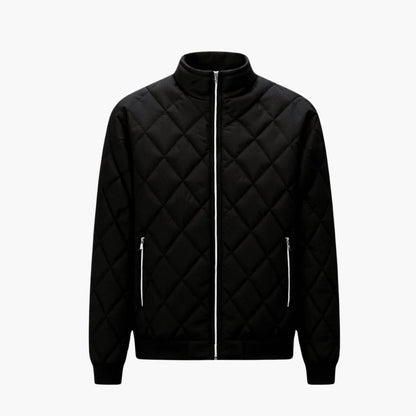 Warm Quilted Mens Zip Up Jacket