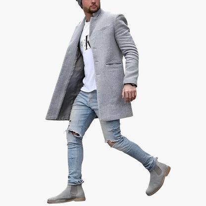 Classic Fit Men's Blazer with Button Front - Olytrend