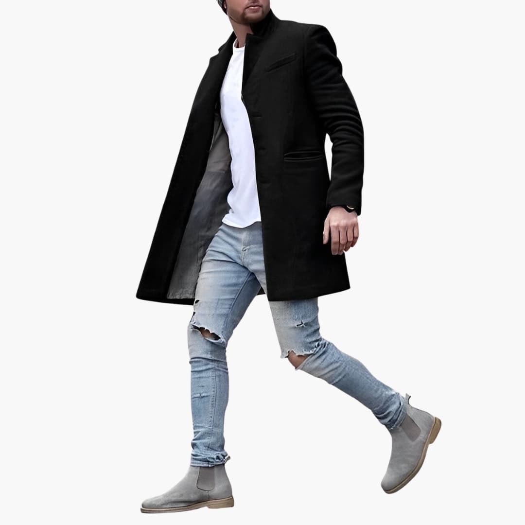 Classic Fit Men's Blazer with Button Front